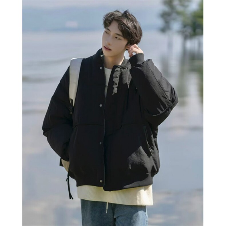 慵懒简约新款日系原版质量拼接工装棉衣百搭潮流时尚气质MY63，男装棉衣，星座1116A（原606A-3）