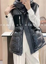 2021新款连帽羽绒马甲，女装马甲，兜火