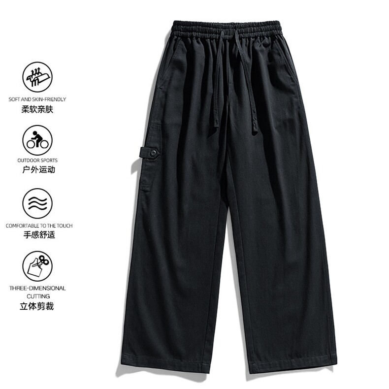 DSA157B-K2530-P60现货纯棉水洗直筒裤秋季工装休闲长裤,男装工装外套,电商A157-1