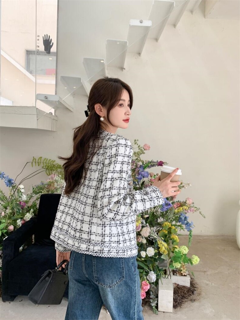 高端定制面料时尚大方优雅时尚外套，其它，荷塘月色