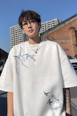 量大优供视频重磅麂皮绒短袖T恤男JPDX208-特P19，男装T恤，电商B367