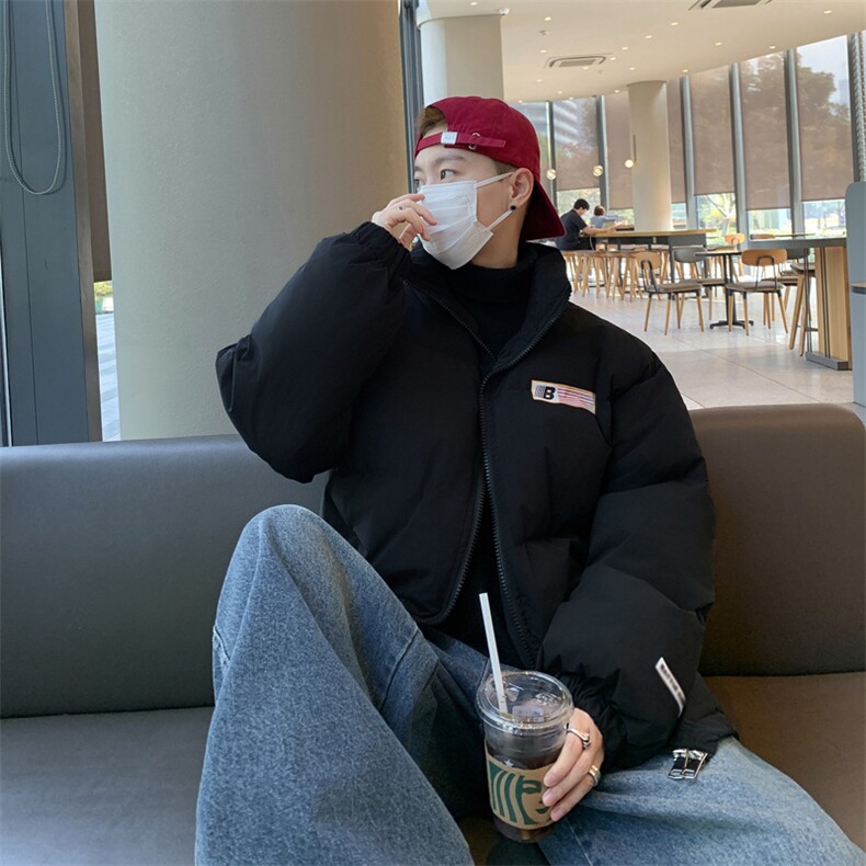 F51-P75冬季新款美式街头hiphop棉衣外套男士立领百搭宽松棉袄，男装棉衣，星座512-6