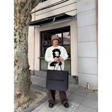 MM142-P68秋冬加厚毛衣潮流宽松抽象针织衫冬季港风慵懒线衣外套，女装针织衫/毛衣，星座617A-2
