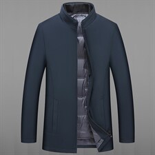 羽绒服男士外套冬季2023年新款立领加厚爸爸冬装外套J619-P260图片