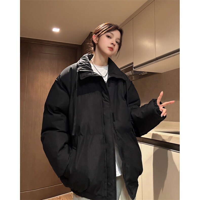 中性冬季跑量款宽松加厚纯色棉衣潮休闲保暖外套XZ811A-MF988-P90,男装棉衣,星座811A