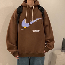 纯棉连帽卫衣男大码运动帽衫宽松薄WY2259-P35，男装卫衣，电商A040