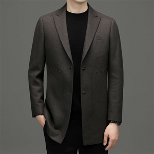 BW65890钱塘2020-2中年男士冬季厚款商务休闲简约毛呢西服P330图片