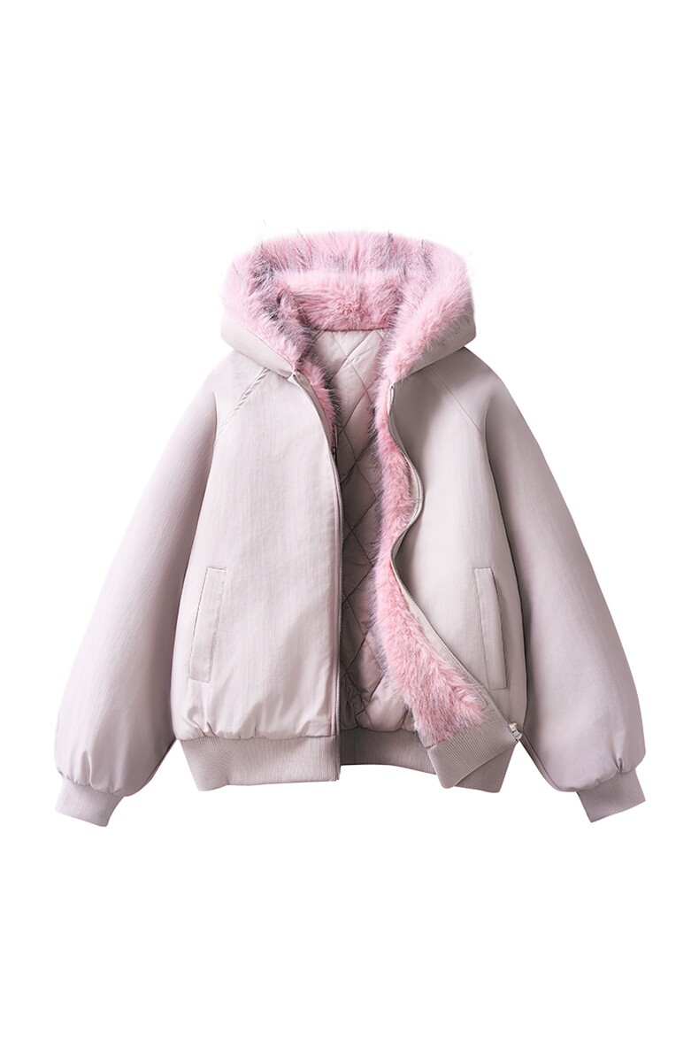 2025冬季新款大毛领保暖防风棉衣派克服外套男女同款XY2524-P85,男装棉衣,星座717