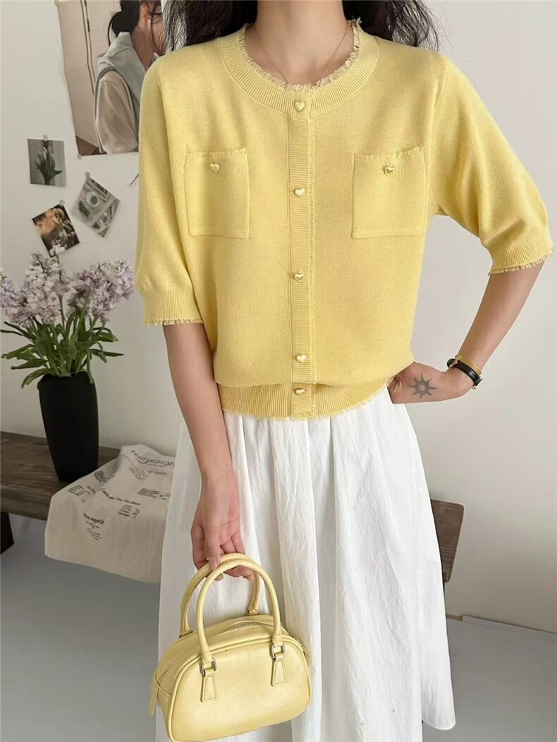 轻奢简约针织衫女春宽松薄款显瘦软糯低领毛衣打底衫内搭，女装T恤，晨旭羊绒