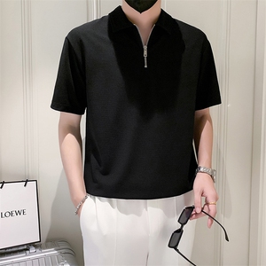 23翻领拉链男士T恤B226-8012-p48 95%涤纶 5% 氨纶图片