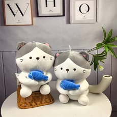 可爱萌软抱鱼猫厂家直销礼品店首选