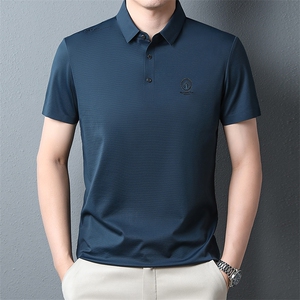 潮流男士短袖POLO衫薄款纯色翻领短袖T恤男夏装上衣ZG1356-P70图片