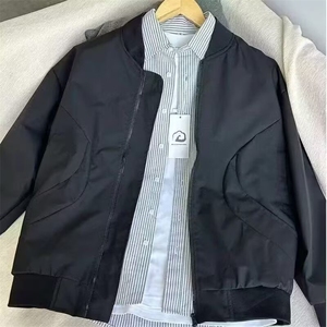 百搭美式飞行夹克春秋潮牌痞帅男女装棒球服中性cleanfit长款外套图片