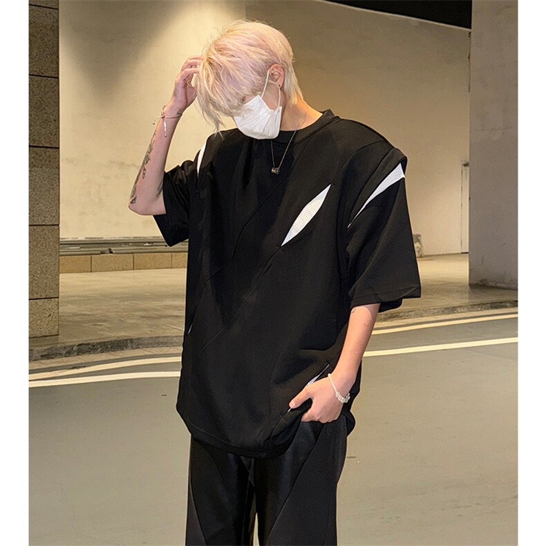 260克重垫肩短袖男美式高街重磅男士T恤A210A-TX03-P48,男装T恤,电商A210A