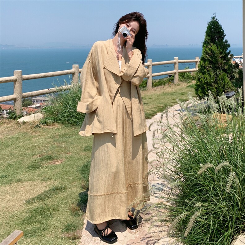 西装阔腿裤两件套,女装套装/套裙,2C018