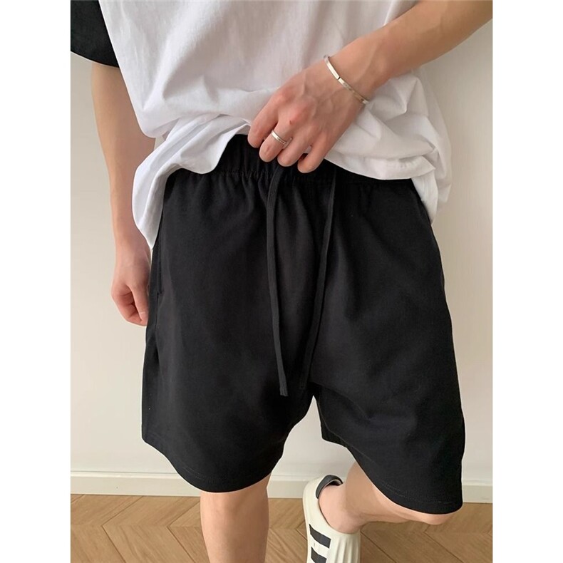 黑色短裤男女夏季美式复古休闲运动卫裤欧美高街vibe五分裤子潮，男装休闲裤，星座1210-1