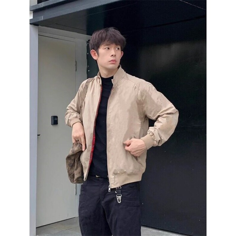 短款哈灵顿夹克男美式复古卡哈特工装外套机车棒球服JK669特P60,男装夹克,星座908-1