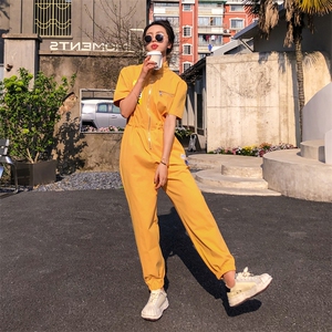 时尚潮流夏季宽松显瘦工装连体裤女图片