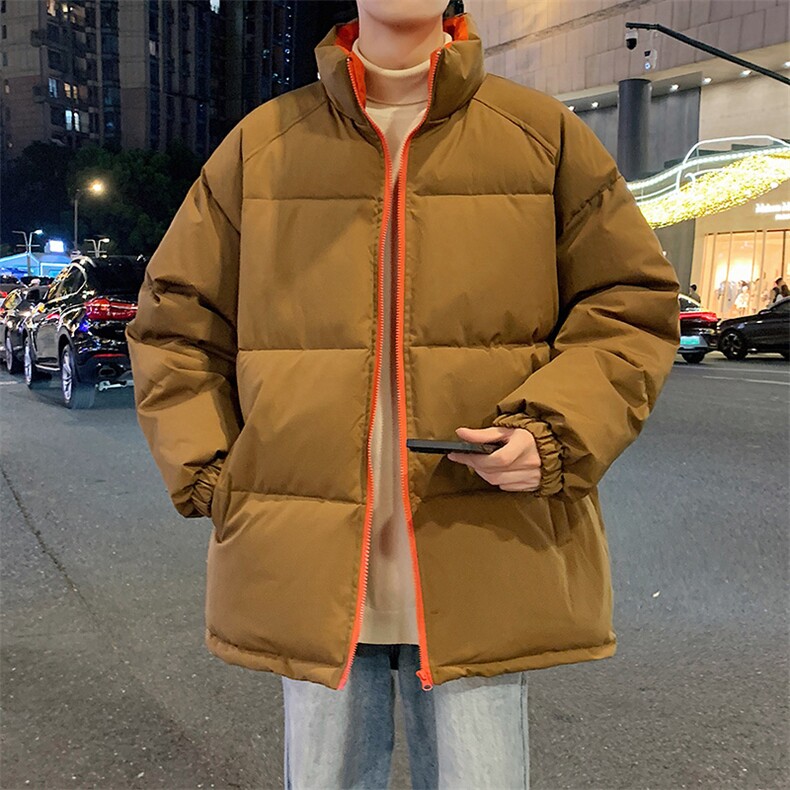 冬季纯色立领棉衣男加厚棉服潮流棉袄子休闲外套MY123-P60,男装棉衣,星座310B-1