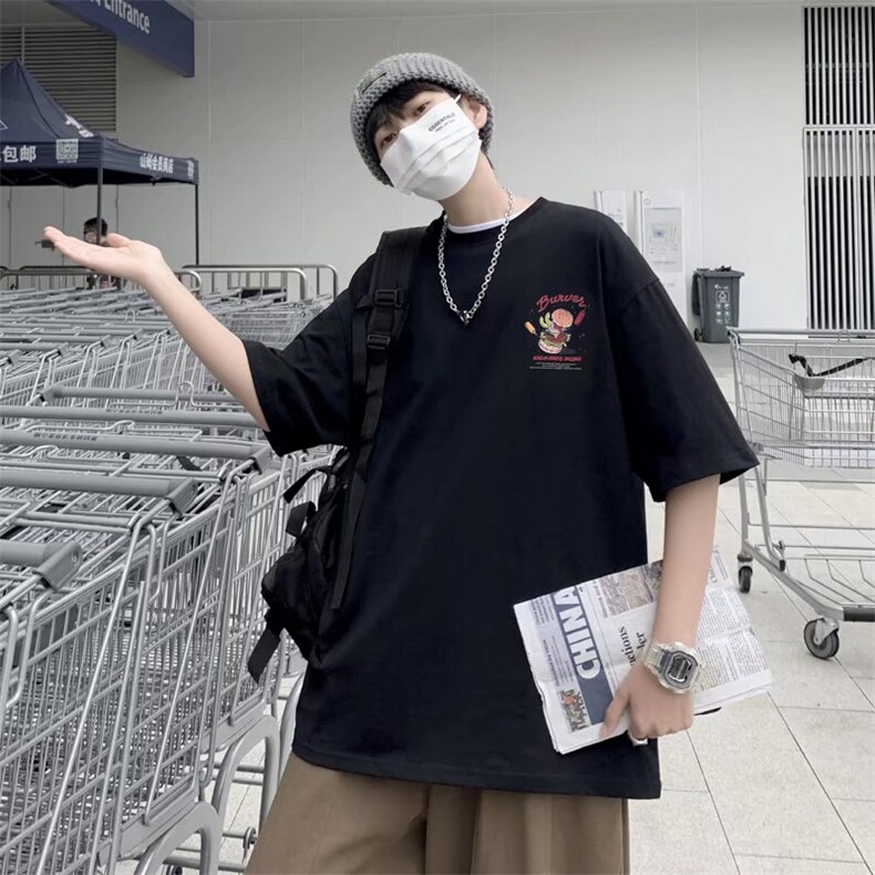 夏季潮牌男士短袖t恤男潮流上衣纯棉精梳半袖体恤衫TC37P32,男装T恤,星座1116-2
