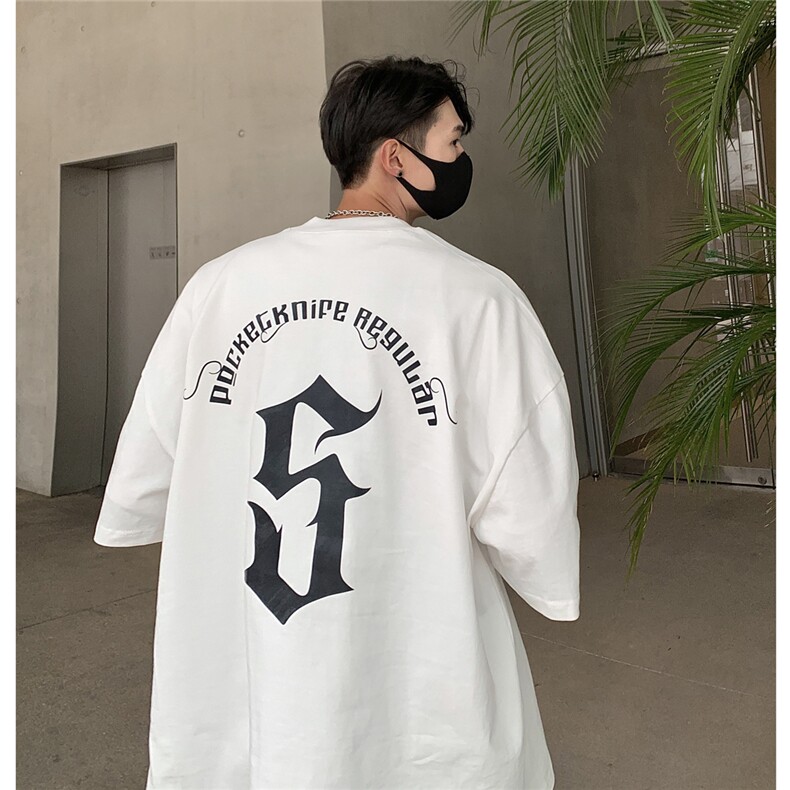 2023夏季新款印花纯重磅短袖T恤T3022-P35控48有直播有280克,男装T恤,电商A072