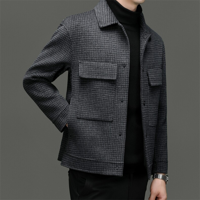 M6833-78钱塘2020-3冬季厚款商务休闲百搭中年男士夹克外套P403,男装夹克,钱塘207-3