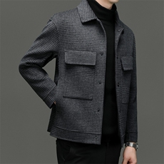 M6833-78钱塘2020-3冬季厚款商务休闲百搭中年男士夹克外套P403，男装夹克，钱塘207-3