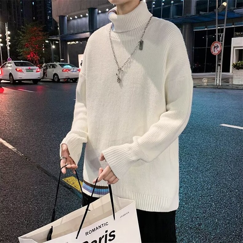 美式街头设计感圆领毛衣男慵懒风休闲针织衫AM18P38,男装针织衫/毛衣,星座1116-2