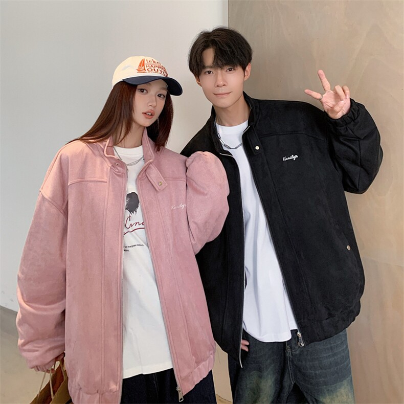 2025秋装新刺绣情侣立领鹿皮绒男夹克外套705-1-W8825-P75控108，男装夹克，星座705-1