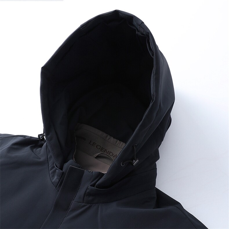 BJY08950新款冬季男士白鸭绒羽绒服连帽保暖外套修身风衣大衣,男装风衣,电商B360