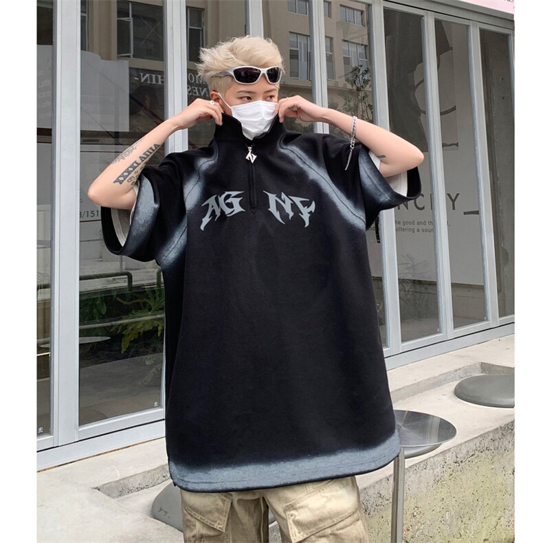 polo衫短袖t恤男夏季宽松休闲半拉链体恤衫XZ514-2-202488-P63,男装Polo衫,星座514-2(原B239)