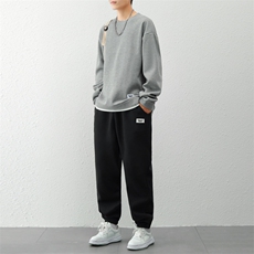 新款休闲华夫格套装，男装休闲套装，星座1106-2（原1111B）