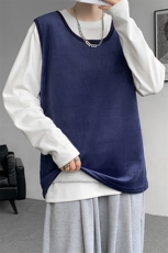 8XL-M德绒羊羔绒背心男加绒加厚保暖内搭坎肩马甲打底衫BR001P30，男装背心/马甲，电商B312