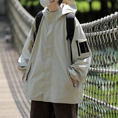 货足JK601-P75大码户外防水冲锋衣初秋夹克衫外套爬山衣服，男装夹克，电商B327