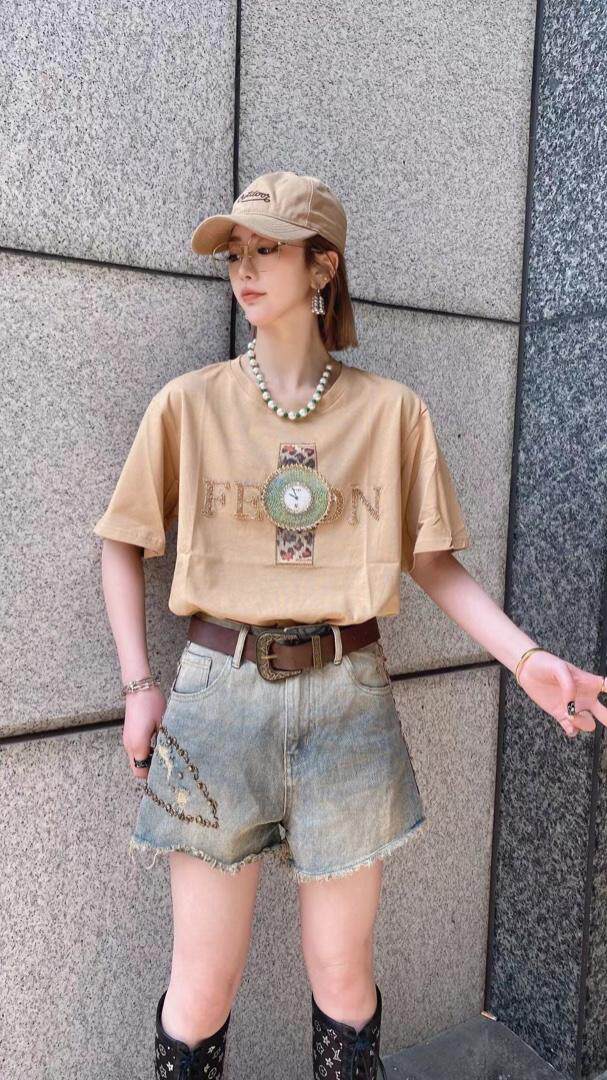 重工手表T恤，女装T恤，柚格