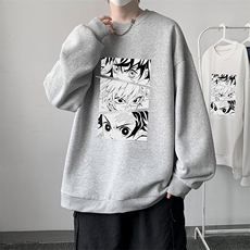 圆领卫衣男大码加厚加绒长袖t恤男S6176-P28加绒款-P33，男装卫衣，电商A040