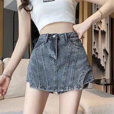 夏款不规则牛仔裙，其它，XTZ style