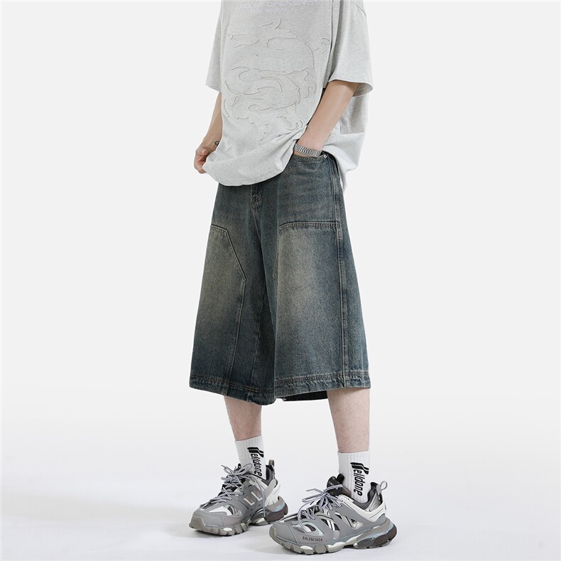 xz905-2-Z039#P45牛仔短裤,男装牛仔裤,星座905-2