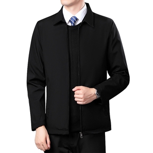 秋款行政领导干部服翻领商务休闲夹克外套男JK81-310B-1-P45图片
