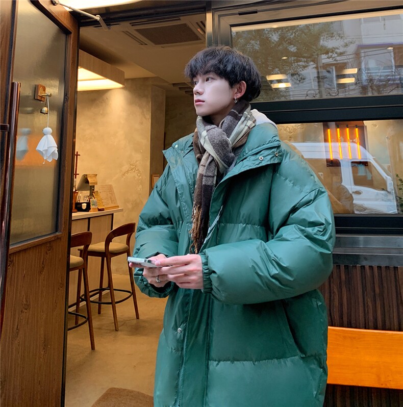 冬季潮牌情侣中长款棉衣宽松加厚保暖抗寒棉服A170-M858-TP100,男装棉衣,电商A170