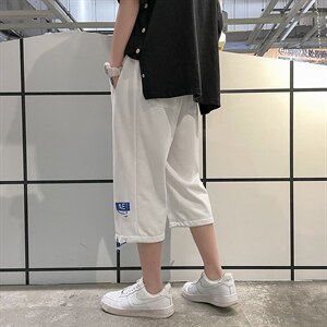 ！2023夏季男士七分裤时尚短裤宽松运动7分裤六分裤DK02P40,运动七分裤如何搭配图片