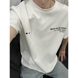 t恤男款夏季短袖cleanfit美式复古百搭上衣服T0125-P40图片