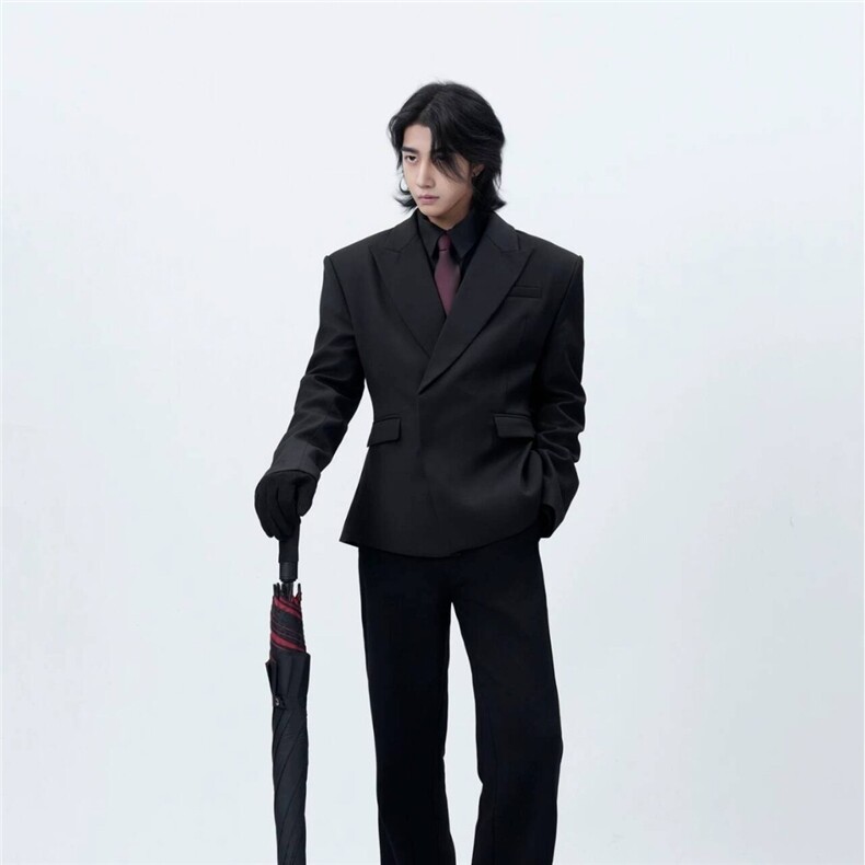 有货DXZ262-批65免烫双排扣西服套装男士修身商务休闲,男装西服套装,星座603-2