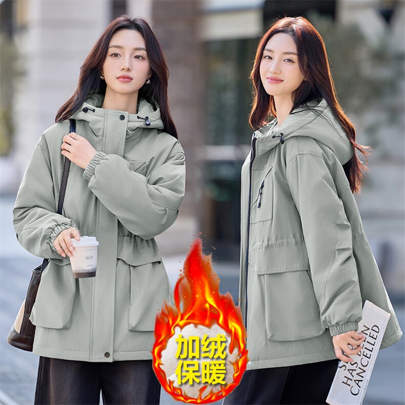 现货秒发2025冬装新款加厚中长款保暖派克服外套修身棉衣棉服,女装派克服,星宇服饰