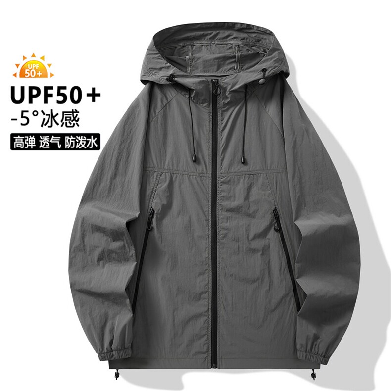 2025夏季新款中性风冰丝时尚凉感轻薄透气防晒服皮肤衣F2377-P30,男装夹克,星座1402-1