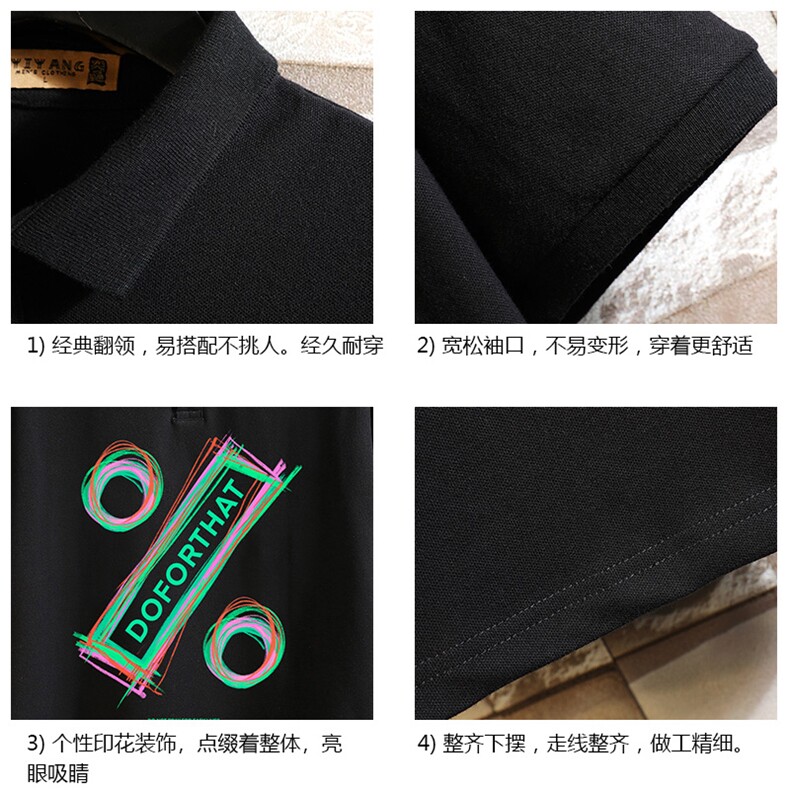PL57171-P35翻领短袖polo衫男大码胖子半袖t恤男有领保罗衫砖墙,男装Polo衫,电商A040A