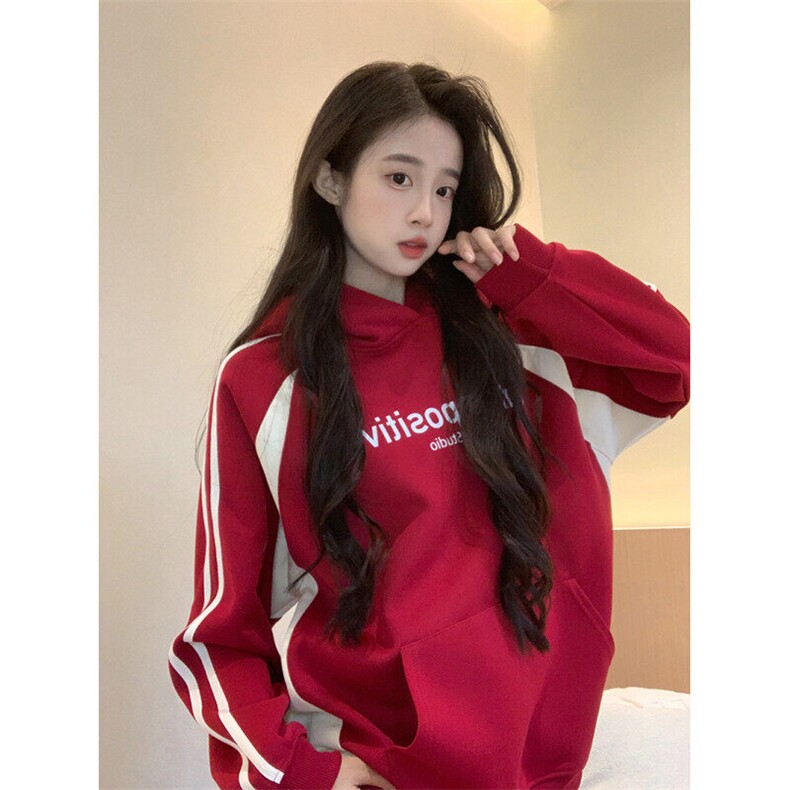EE047-P75卫衣男女情侣装薄款2024宽松拉链开衫外套连帽韩版上衣，女装短外套，星座911-3
