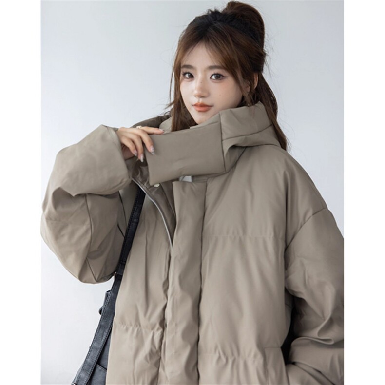 连帽pu皮面羽绒服男女冬季90白鸭绒加厚保暖面包服MS6010，男装皮衣，星座1116A（原606A-3）