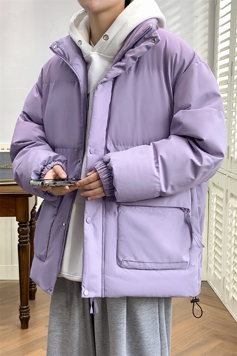冬上新加棉加厚简约棉服港风立领棉衣外套男女8349-P115控价158,男装棉衣,电商A441-1