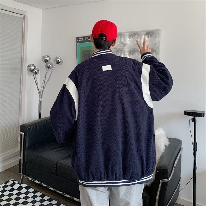 秋季新款男女棒球服休闲夹克2024新款潮流宽松情侣外套上衣服男,男装夹克,星座506A